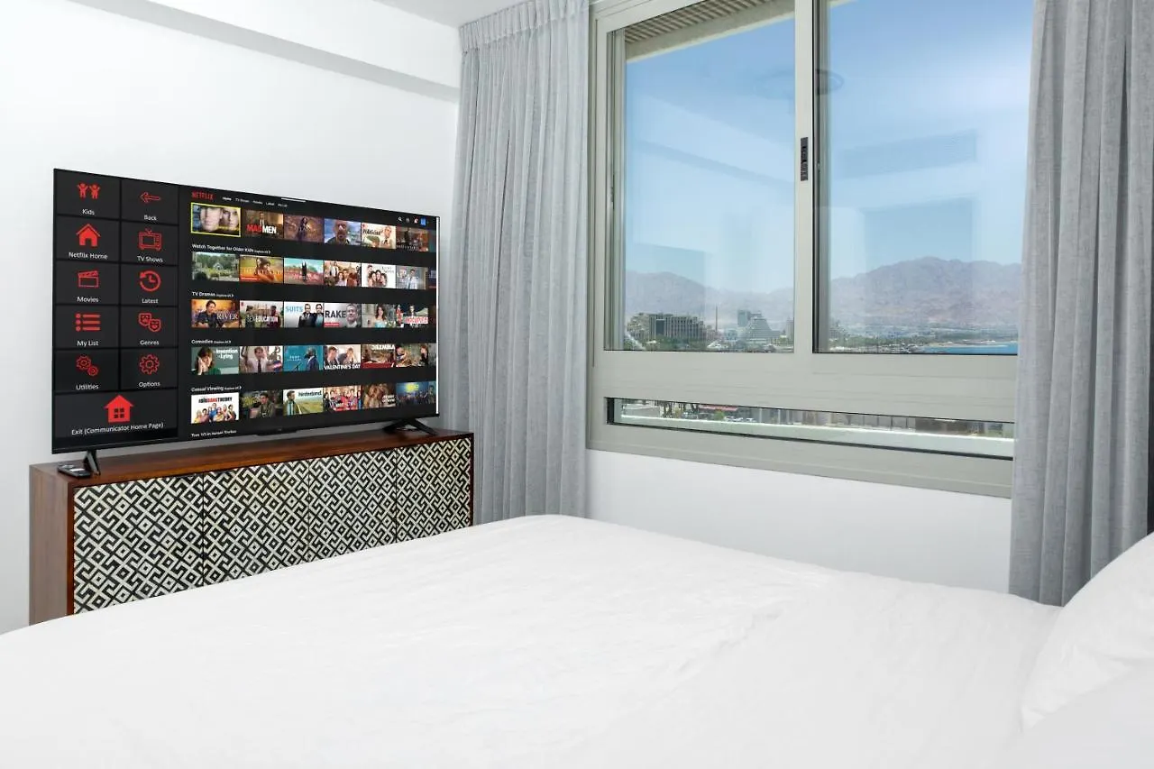 Apartmán Sea Side-Presidential Suite Amazing View Privet Jacuzzi Ejlat